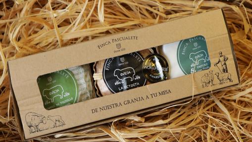 Caja con quesos Finca Pascualete