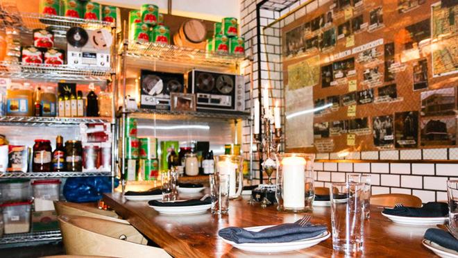 El menú se basa en comida italiana