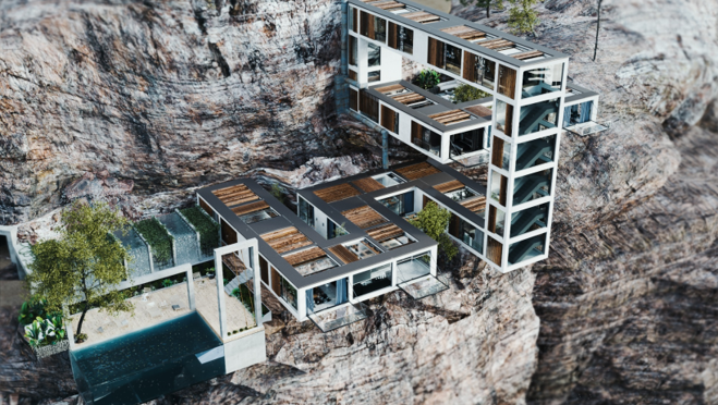 Esta vivienda está en Quadea Island, en la Columbia británica, Canada