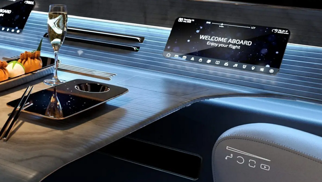 Las mesas vendrán con teclados holográficos para escoger el menú y controlar diferentes aspectos