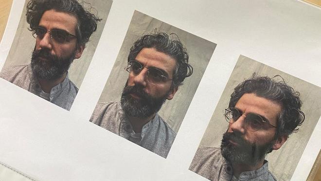 Pruebas de vestuario de Oscar Isaac en la serie