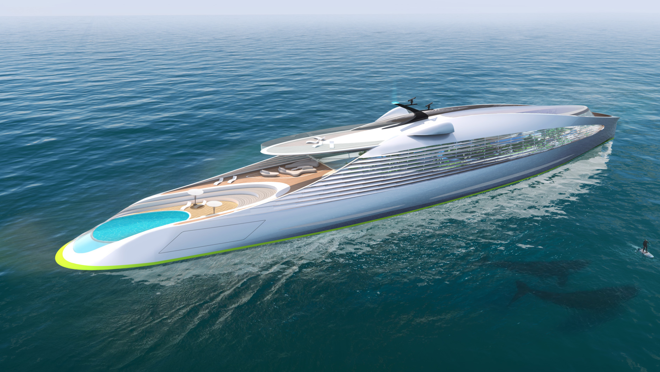 Este concepto de superyate de 3deluxe ha sido bautizado como VY.01