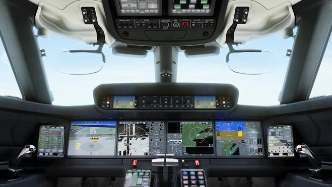 Ambos están equipados con la cabina de vuelo Gulfstream Symmetry