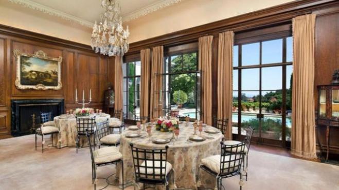 Imagen de uno de los comedores de la casa