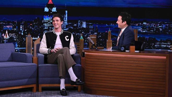 El actor en una entrevista con Jimmy Fallon