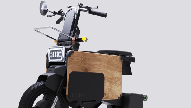 Esta moto puede alcanzar una velocidad de 40 km/h y tiene una autonomía de 50 kilómetros