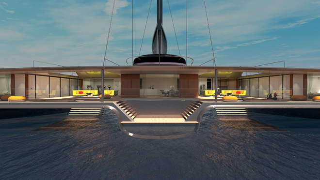 En su interior puede acoger hasta doce personas en seis lujosos camarotes