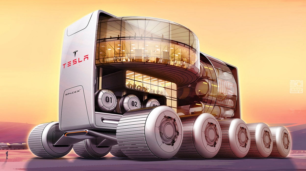 Todo lo que hay que saber del Hotel móvil Tesla ideado por el artista Loongt