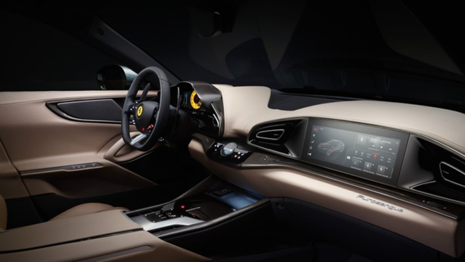 Imagen del interior del Ferrari Purosangue