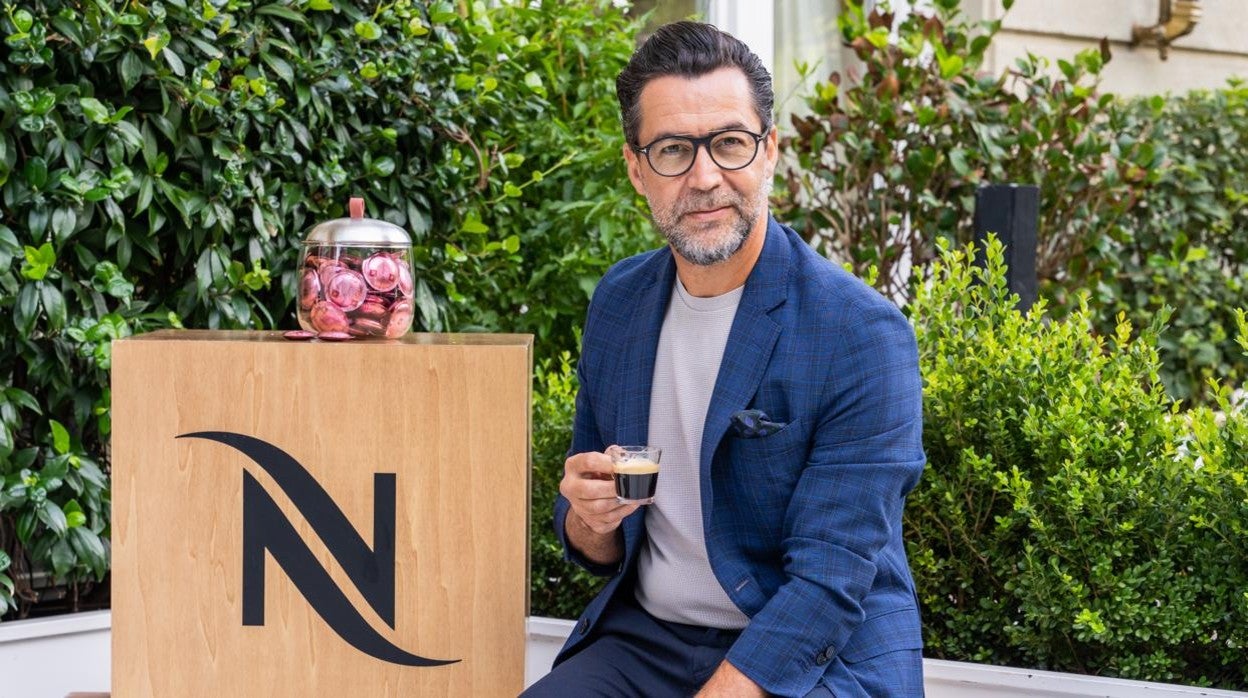 Quique Dacosta durante un evento organizado por Nespresso en el Hotel Mandarin Oriental Ritz Madrid