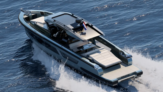 Este yate puede alcanzar 36 nudos de velocidad máxima