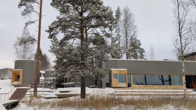 El 'Art Sauna' de Serlachius.