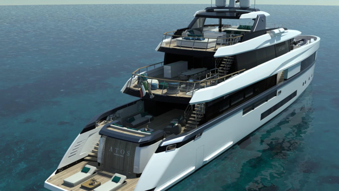 Esta embarcación de 47,51 metros de eslora es de Admiral Yachts