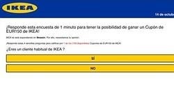 ¿Un cheque de 150 euros para gastar en Ikea? Otro fraude a través de WhatsApp