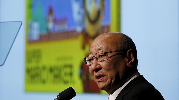 Tatsumi Kimishima s, CEO de Nintendo, durante el evento de este jueves