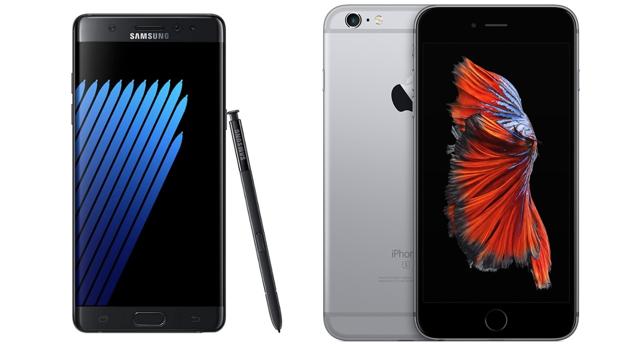 El Samsung Note 7 frente al iPhone 6S Plus: ¿cuál es mejor?