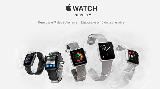 Apple Watch Series 2, incorpora GPS y resistencia al agua hasta 50 metros