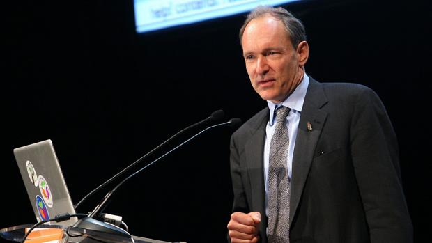 Tim Berners-Lee, en una imagen de 2009, durante una conferencia en Madrid