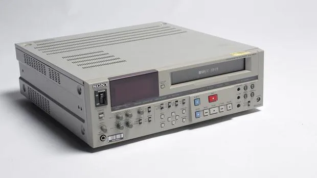 Detalle de uno de los primeros modelos de VHS