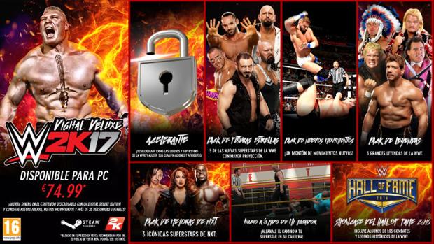 WWE 2K17 ya está disponible para Windows PC