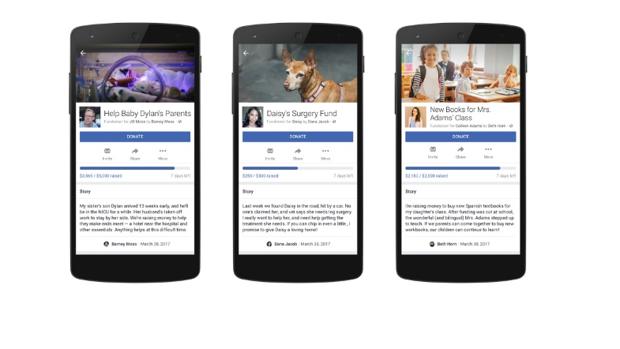 Facebook entra en el negocio de las donaciones personales