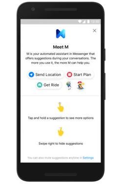 Facebook lanza en Messenger M, su propio asistente de voz inteligente