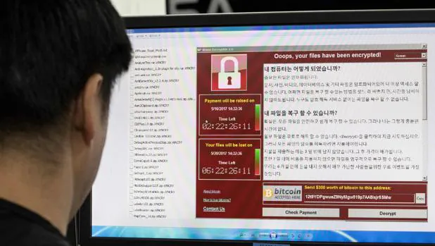 Detalle de cómo aparece el secuestro de datos virtual de WannaCry