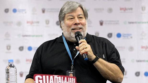 El cofundador de la compañía Apple, Steve Wozniak, durante su intervención