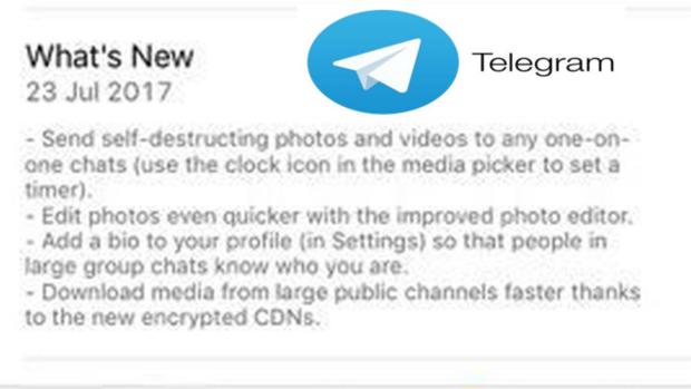 Telegram adopta la mensajería efímera para seguir compitiendo contra Whatsapp y Facebook Mesenger