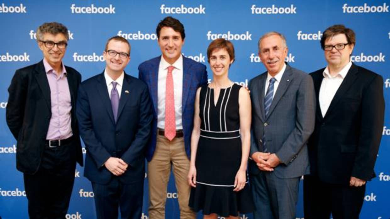El Primero Ministro de Canadá, Justin Trudeau, acude a la presentación de Facebook