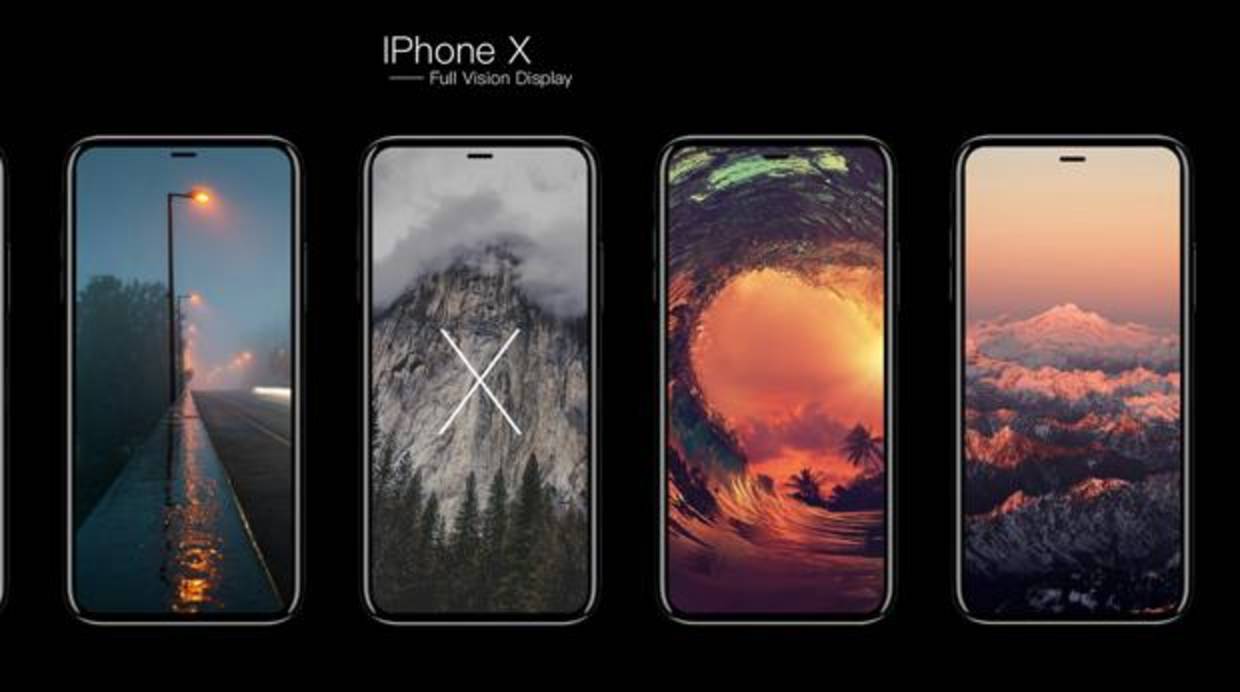 Detalle del iPhone X, próximo modelo de iPhone de la firma americana