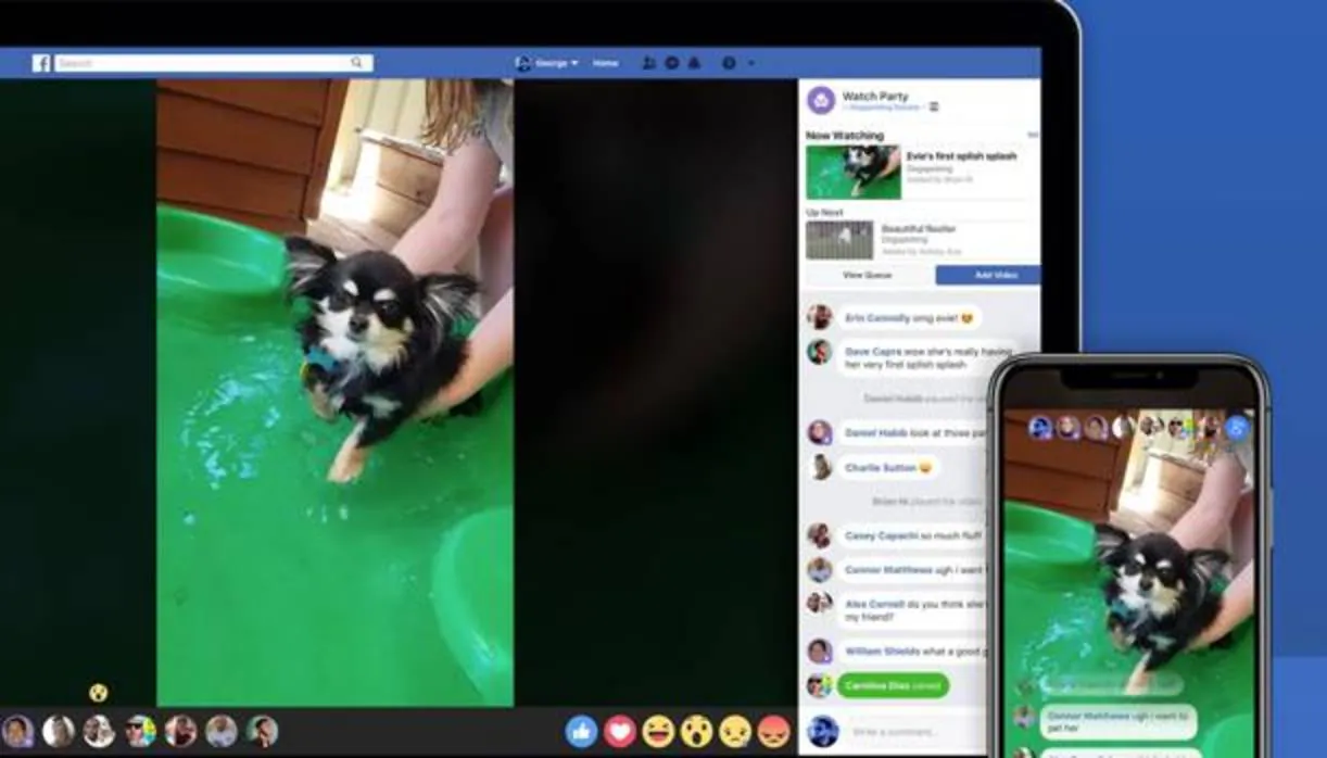 Facebook prepara una función para ver vídeos en grupo