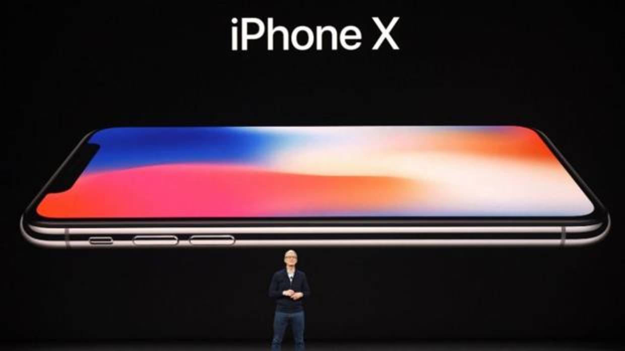 Tim Cook, consejero delegado de Apple, durante la presentación del iPhone X