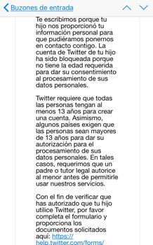 Avalancha de usuarios bloqueados en Twitter por haberse registrado con 13 años