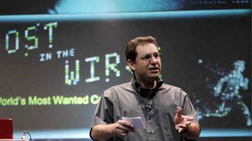 Foto de archivo de uno de los más famosos "hackers" de la historia de la informática moderna, el norteamericano Kevin Mitnick