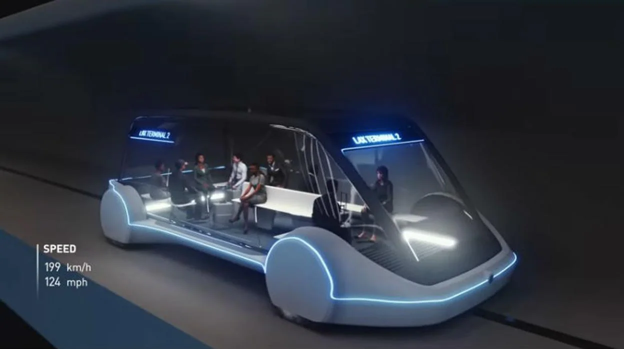 Así será el túnel para trenes ultrarrápidos de Elon Musk que inaugurará en diciembre