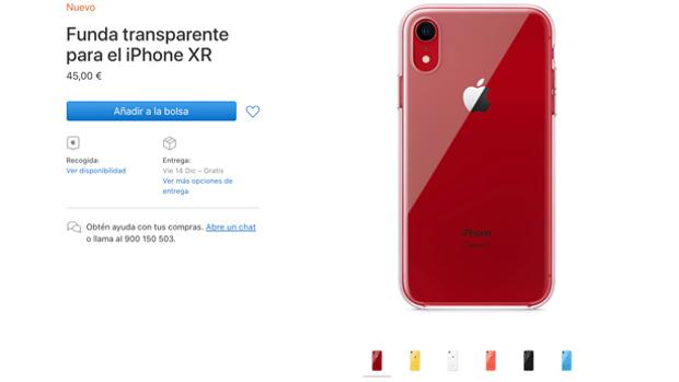 El iPhone XR cuenta con su propia funda oficial transparente