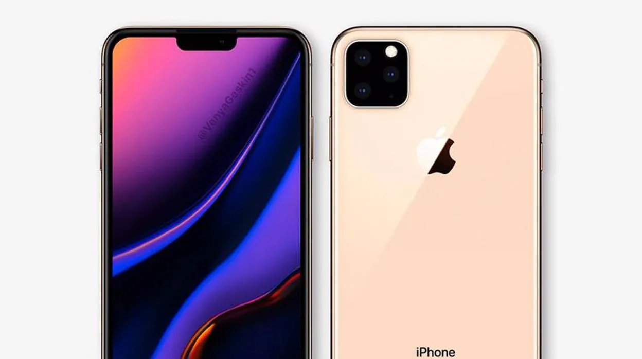 Diseño conceptual del iPhone de 2019
