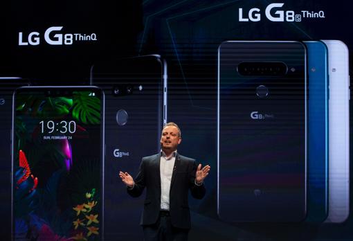 LG, durante la presentación del G8 ThinQ