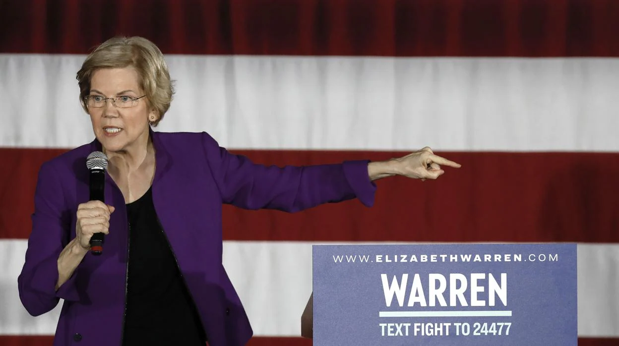 La senadora de Massachusetts y candidata demócrata a presidir EE.UU., Elizabeth Warren