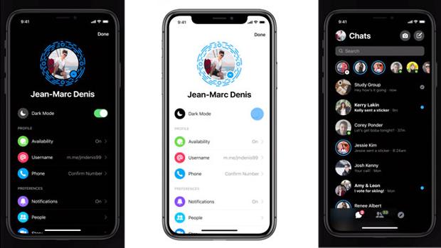 Facebook Messenger ya cuenta con modo oscuro nativo