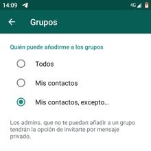 WhatsApp: cómo evitar que te metan en un grupo de chat que no deseas