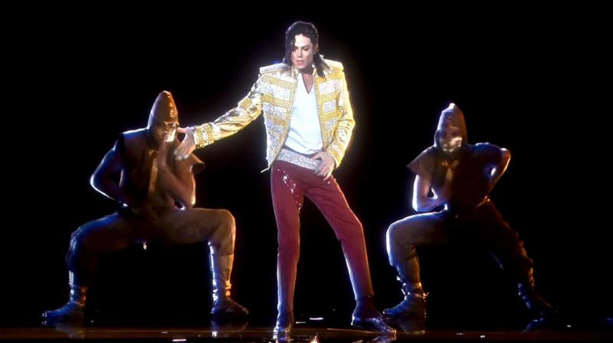 Un holograma de Michael Jackson durante los premios Billboard de 2014