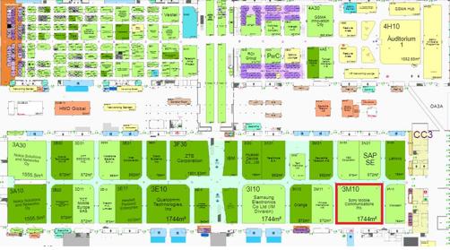 Mapa de los stands de la feria