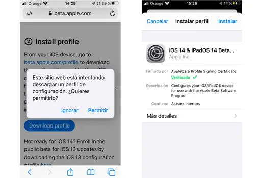Cómo instalar las betas públicas de iOS/iPadOS 14