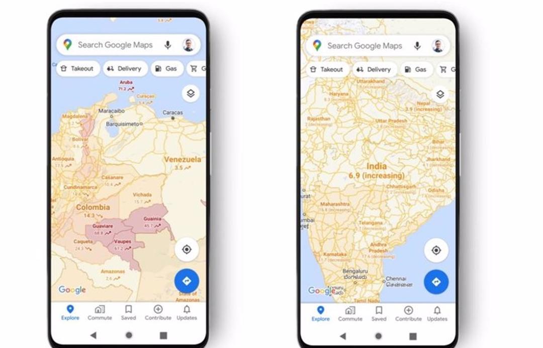 Google Maps lanza una nueva herramienta para informar sobre los casos de Covid-19