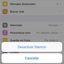 WhatsApp: cómo silenciar un grupo para siempre