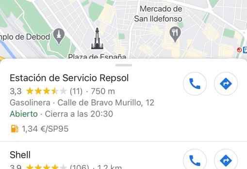 El nuevo truco de Google Maps para encontrar las gasolineras más baratas