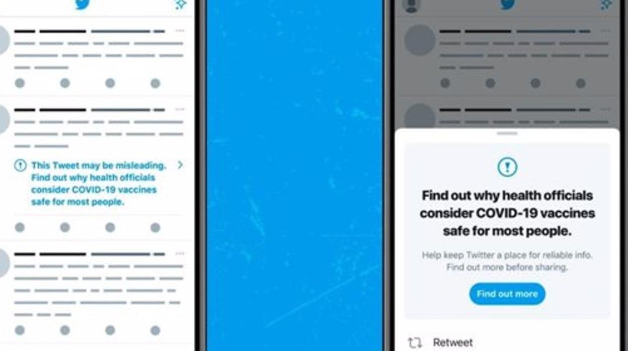 Twitter empieza a etiquetar los tuits con información engañosa sobre la vacuna de la Covid-19