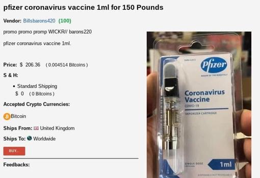 Anuncio de una vacuna de Pfizer